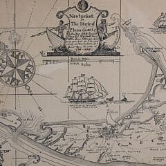 Austin Strong (1881-1952) Map “Nantucket in the State of Massachusetts in the year 1659”