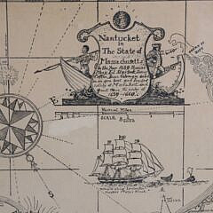 Austin Strong (1881-1952) Map “Nantucket in the State of Massachusetts in the year 1659”