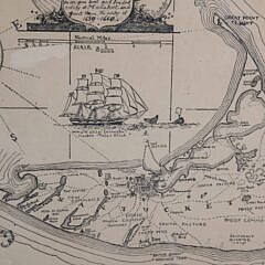 Austin Strong (1881-1952) Map “Nantucket in the State of Massachusetts in the year 1659”