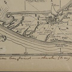 Austin Strong (1881-1952) Map “Nantucket in the State of Massachusetts in the year 1659”