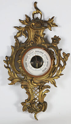 French Brass and Copper Wall Hanging Instrument