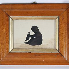 Collection of Three Framed Silhouettes, 19th Century