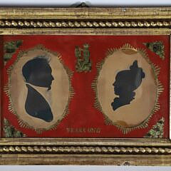 Collection of Three Framed Silhouettes, 19th Century