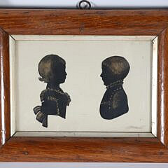 Collection of Three Framed Silhouettes, 19th Century