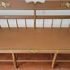 American Decorated Deacon’s Bench, circa 1840