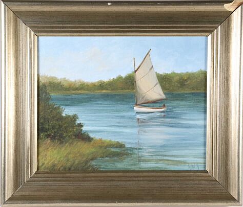 Kathleen Potter Oil on Canvas " Quiet Pleasure"