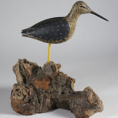 33-5462 Carved and Painted Wooden Shore Bird A_IMG_0254
