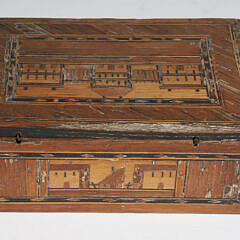 Napoleonic Prisoner of War Straw Work Box, circa 1800