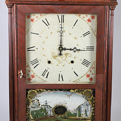 American Pillar and Scroll Mantel Clock