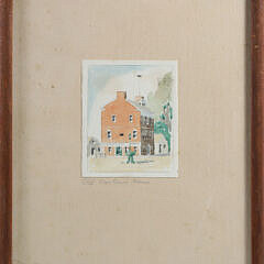 Doris & Richard Beer Miniature Watercolor “Old Customs House”