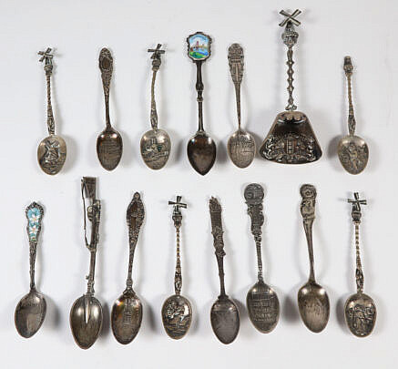 49-5385 Collection of Silver Souvenir spoons A IMG_0049