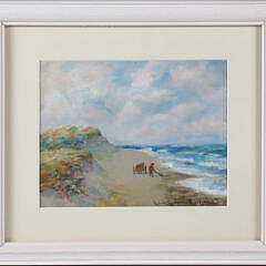 Lillian Gertrude Rockwood Watercolor on Paper “Beach Groomer”