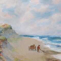 Lillian Gertrude Rockwood Watercolor on Paper “Beach Groomer”