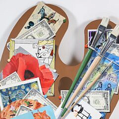 Tom Kraa Tromp L’Oeil Painter’s Pallet, circa 1989