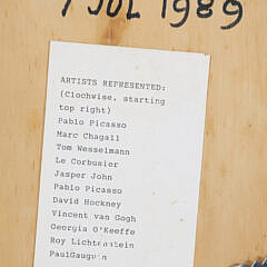 Tom Kraa Tromp L’Oeil Painter’s Pallet, circa 1989