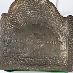 Billy Bowen Patina Brass Bookends, “Copyright 1928 Cape Cod Fisherman”