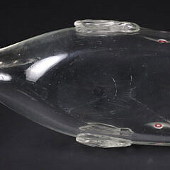 Hand Blown Art Glass Sperm Whale Decanter