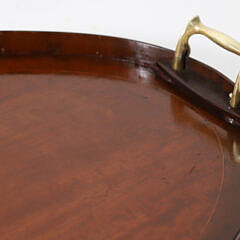 Mahogany Multi-wood Eagle Inlaid Serving Tray