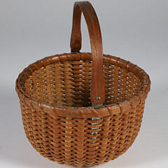 Vintage Nantucket Open Swing Handle Nantucket Basket, circa 1920s