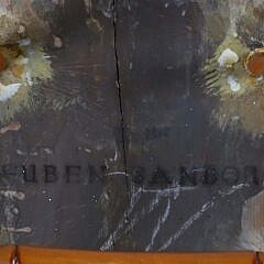 American Bow-Back Windsor Side Chair Stamped Reuben Sanborn, Boston, circa 1820
