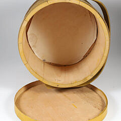 Mustard Paint Decorated Firkin, 19th Century
