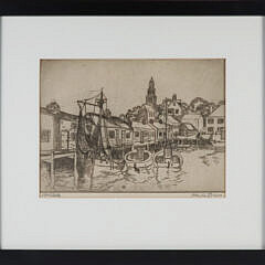 Richard Hayley Lever First State Engraving “North Wharf”