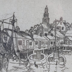 Richard Hayley Lever First State Engraving “North Wharf”