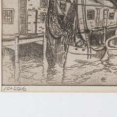 Richard Hayley Lever First State Engraving “North Wharf”