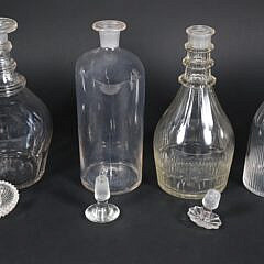 Four Various Antique Crystal Decanters 