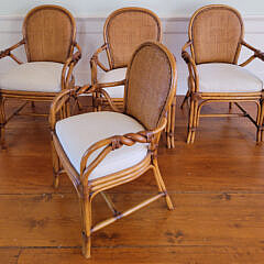 139-5515 Four Rattan Armchairs A_20250127_104746