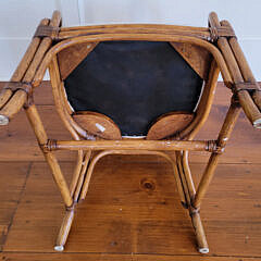 Set of Four Contemporary Palecek or Maguire Style Rattan Armchairs