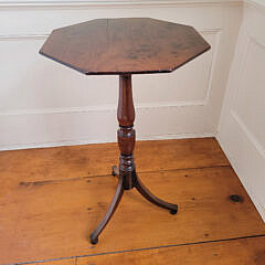 Mahogany Octagonal Tripod Candlestand, 19th Century