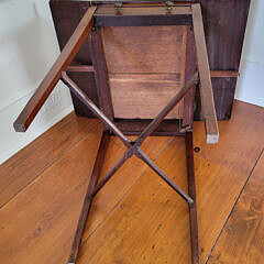 Mahogany Cross-banded Drop Leaf One Drawer Pembroke, 19th Century