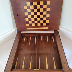 Mahogany Drop Leaf One Drawer Pembroke Games Table, 19th Century