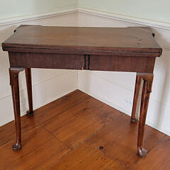Queen Anne Mahogany Gateleg Games Table, 18th Century