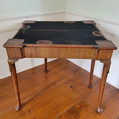 Queen Anne Mahogany Gateleg Games Table, 18th Century