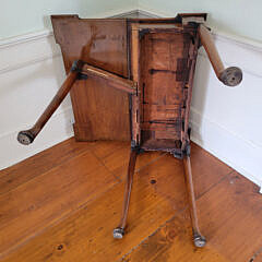 Queen Anne Mahogany Gateleg Games Table, 18th Century