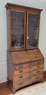 Mahogany Secretary Bookcase/Writing Desk, 19th Century