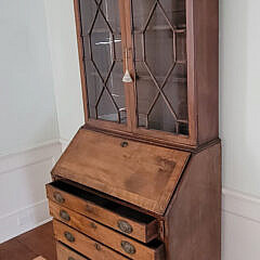 Georgian Mahogany Secretary Bookcase, late 18th Century