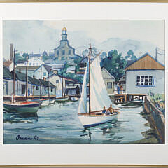 Oman Painting "Sail Out of Nantucket Harbor"