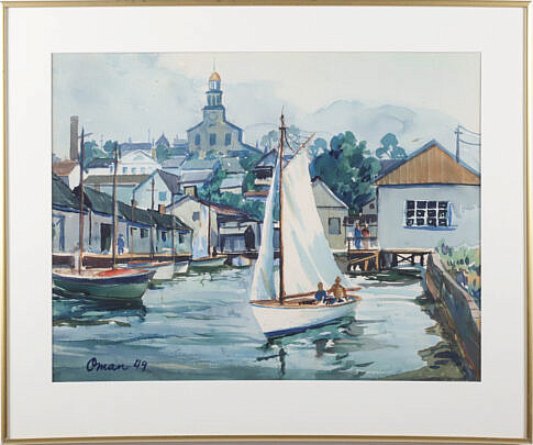 Oman Painting "Sail Out of Nantucket Harbor"