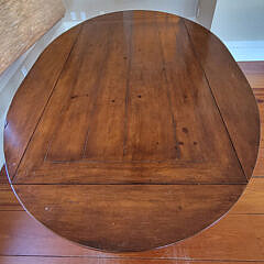 Contemporary Mahogany Extension Rectangular or Oval Dining Table