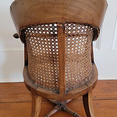 Vintage Caned Seat and Back Child’s Chair with Safety Bar