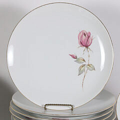 Johann Haviland Bavaria Germany Dinner Service in the “Rose” Pattern