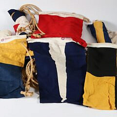 Set of Thirty-Two Vintage Signal Flags