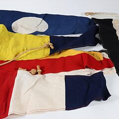 Set of Thirty-Two Vintage Signal Flags