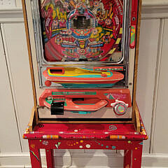 Vintage Pachinco Machine and Stand