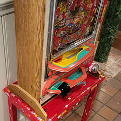 Vintage Pachinko Machine and Stand
