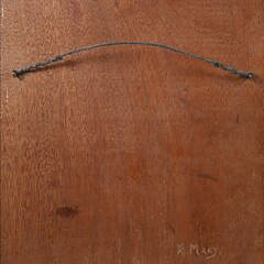 Aletha Macy Carved Wood Bird Plaque, “Two Doves on a Branch”, circa 1950-60