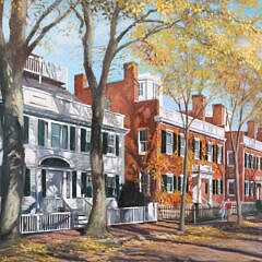 Paul Longnecker Oil on Canvas “99 Main Street and the Three Bricks”